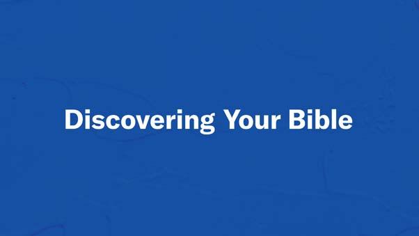 Discovering Your Bible